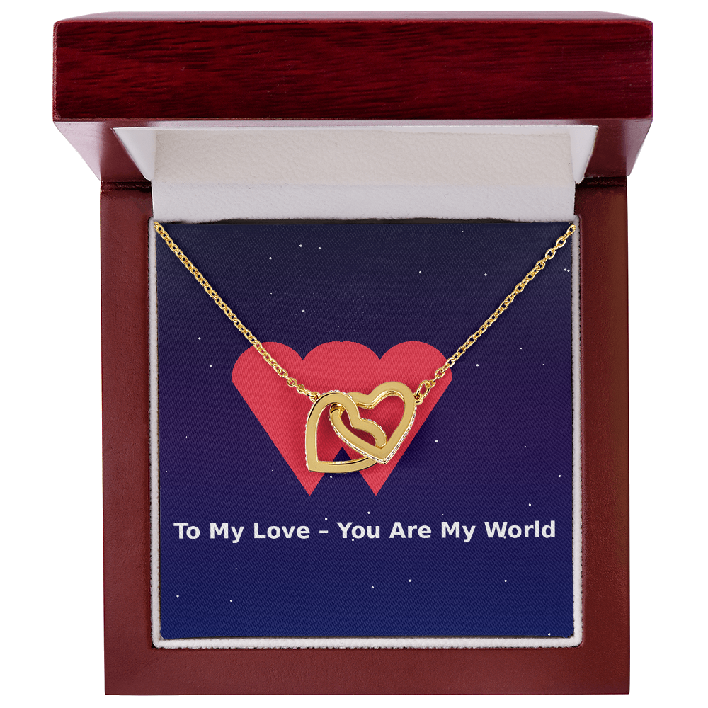 Interlocking Hearts Necklace – To My Love