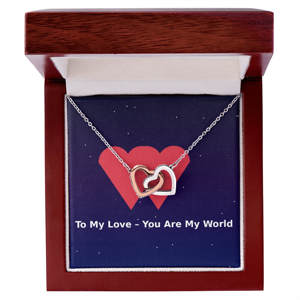 Interlocking Hearts Necklace – To My Love