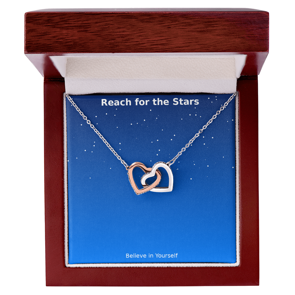 Reach for the Stars – Interlocking Hearts Necklace