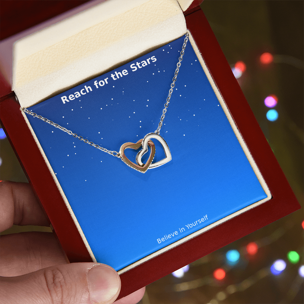 Reach for the Stars – Interlocking Hearts Necklace