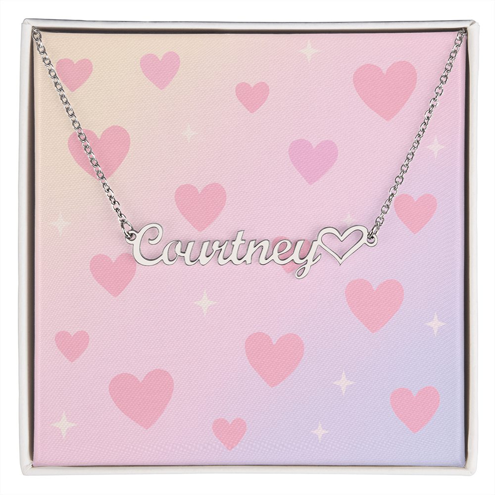 Personalised Heart Name Necklace