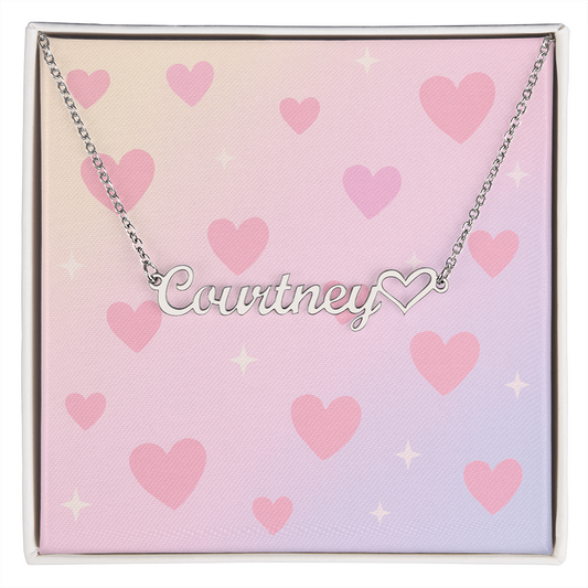 Personalised Heart Name Necklace