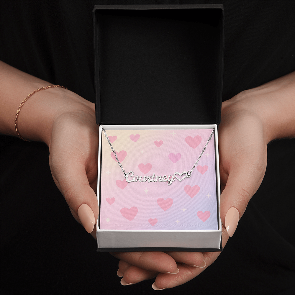 Personalised Heart Name Necklace