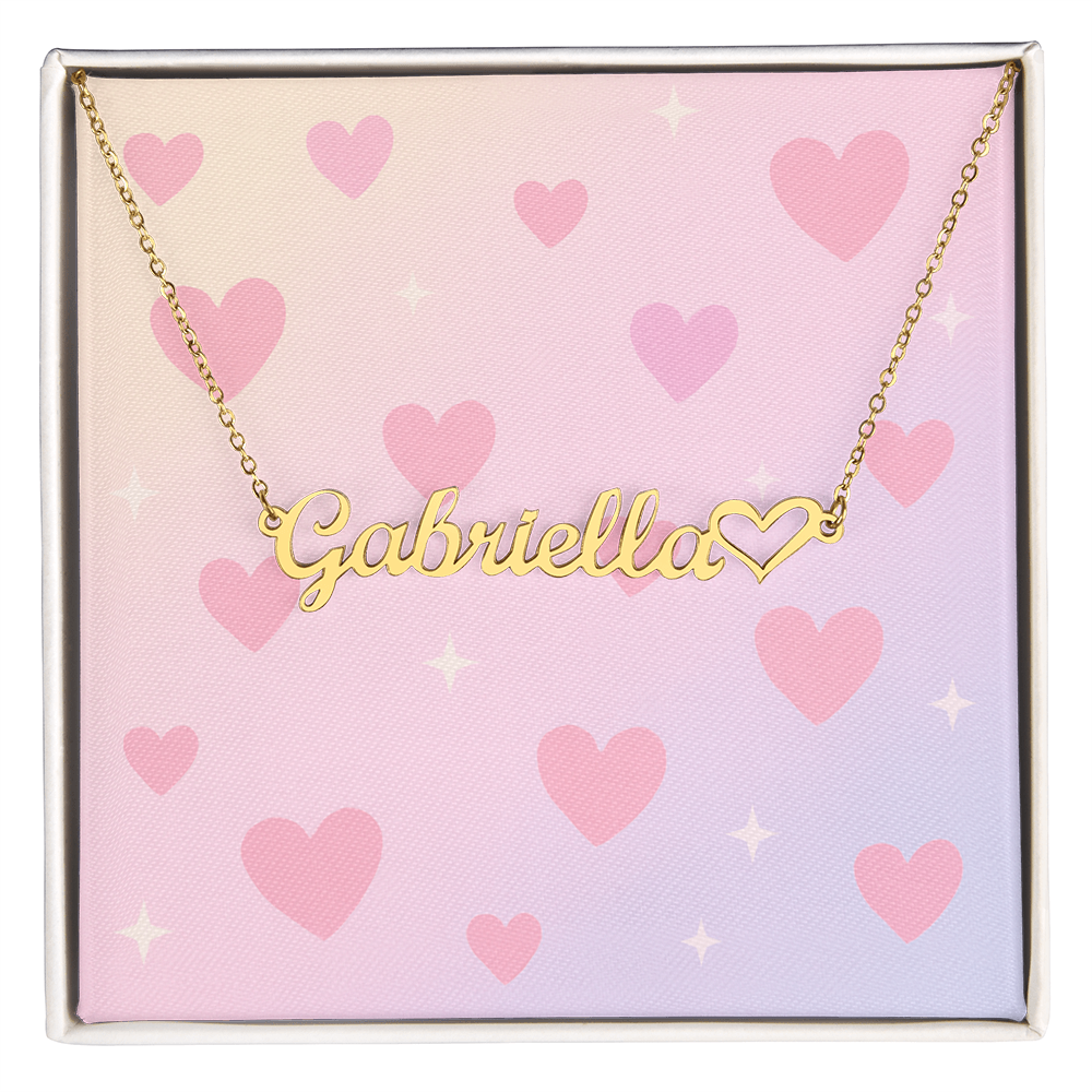 Personalised Heart Name Necklace