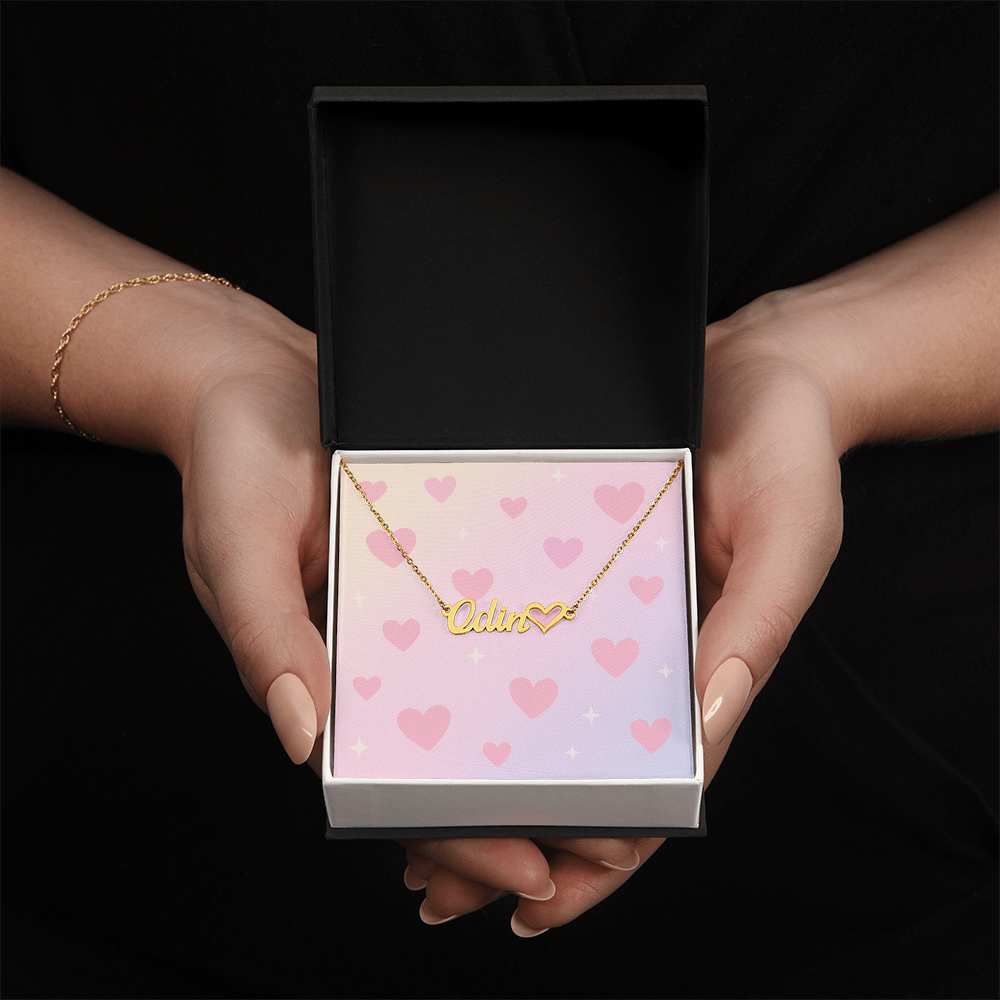 Personalised Heart Name Necklace