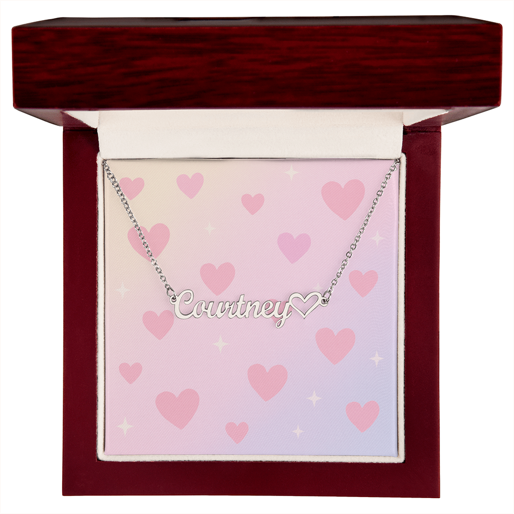 Personalised Heart Name Necklace