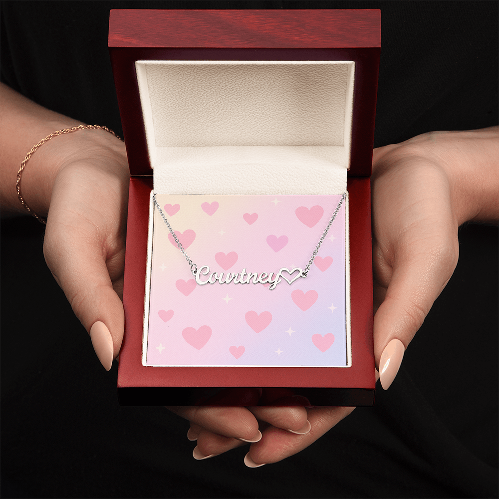 Personalised Heart Name Necklace
