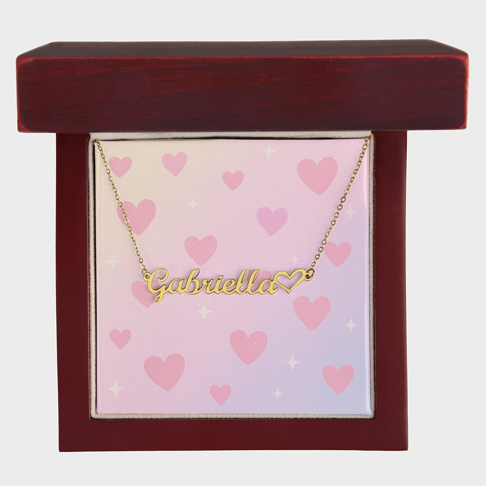 Personalised Heart Name Necklace