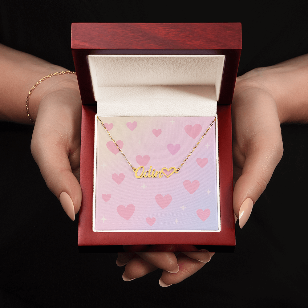 Personalised Heart Name Necklace