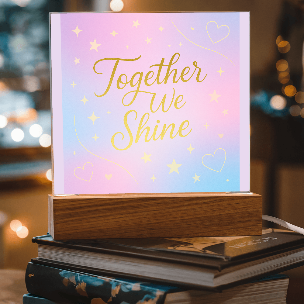 Together We Shine Square Acrylic Plaque