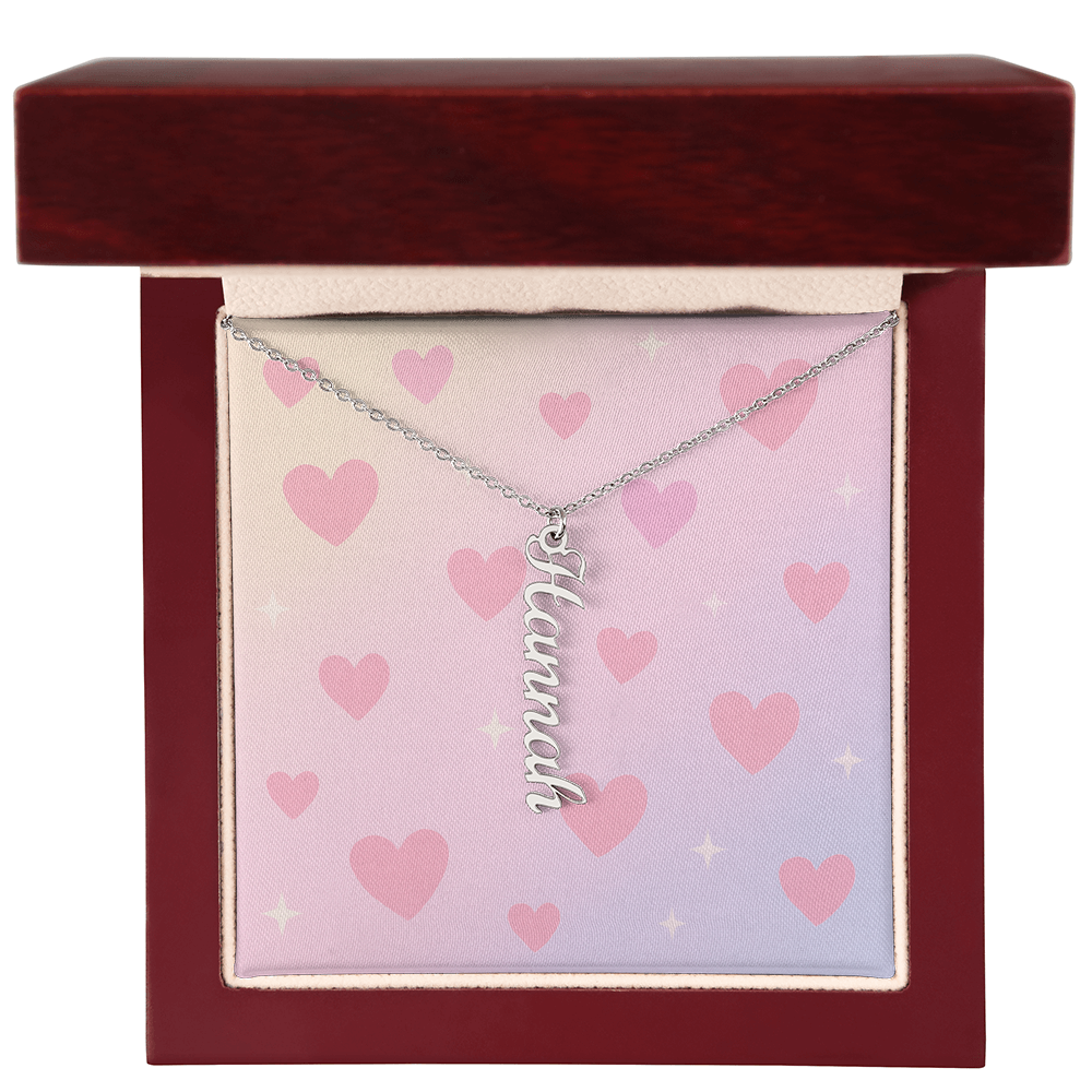 Personalised Multi Vertical Name Necklace