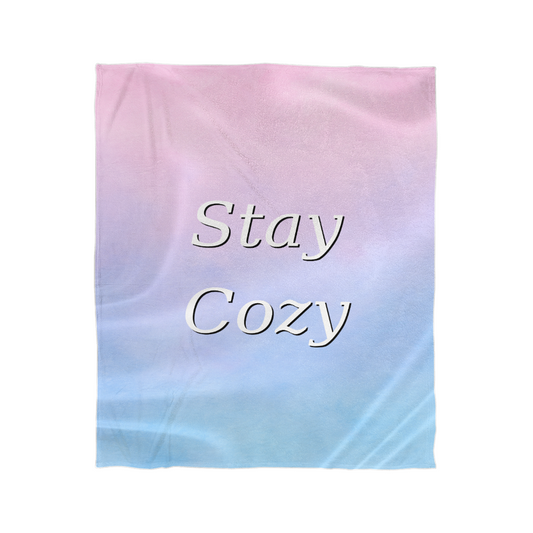 Stay Cozy Pastel Mink Touch Fleece Blanket (3:4)