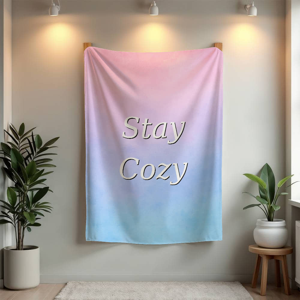 Stay Cozy Pastel Mink Touch Fleece Blanket (3:4)