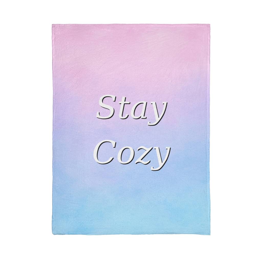 Stay Cozy Pastel Mink Touch Fleece Blanket (3:4)