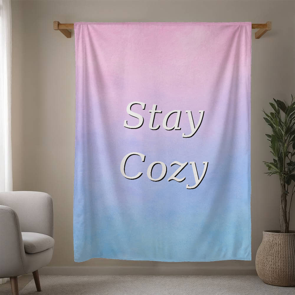 Stay Cozy Pastel Mink Touch Fleece Blanket (3:4)