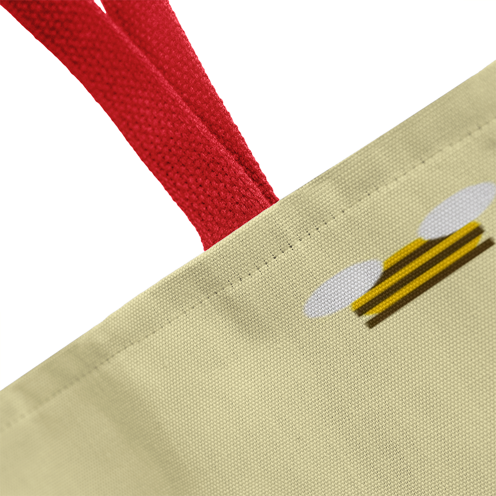 Bee Kind Tote Bag – Pastel Yellow