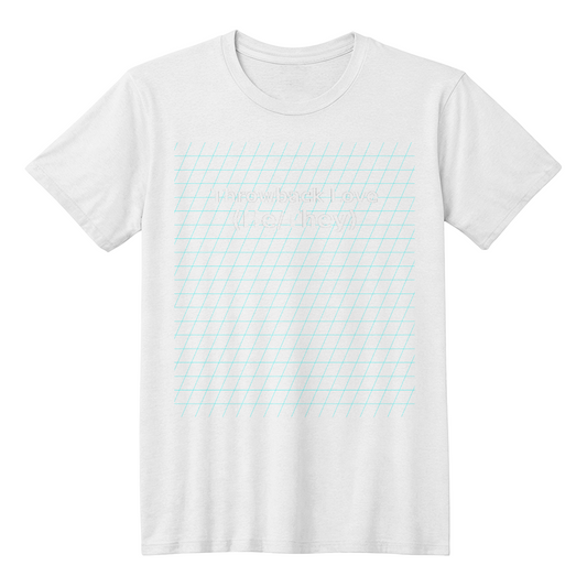 Throwback Love He/They Retro Grid Tee – Transparent