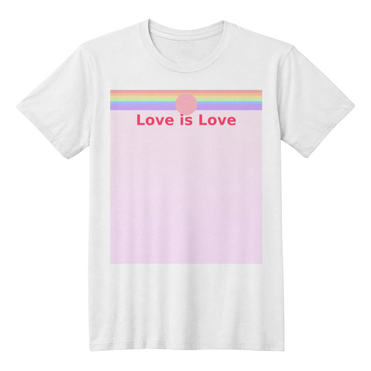 Love is Love Minimalist Pride Tee
