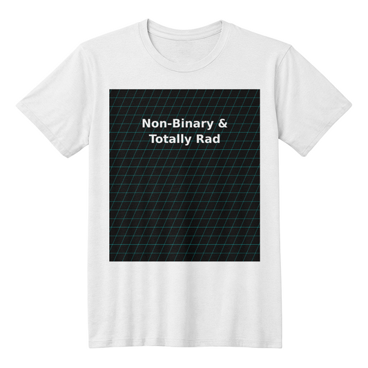 Non-Binary & Totally Rad Retro Grid Tee