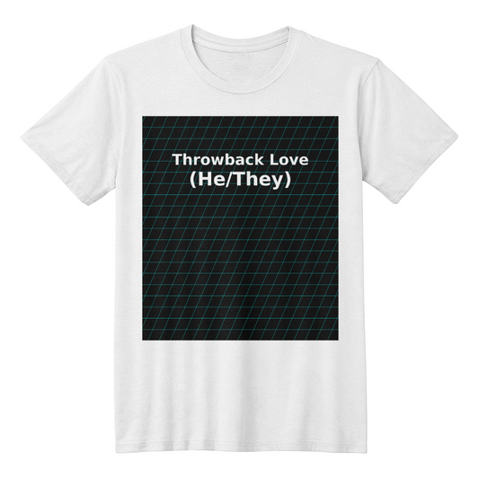 Throwback Love He/They Retro Grid Tee