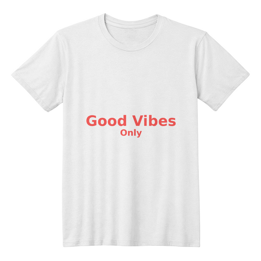 Good Vibes Only Text T-Shirt