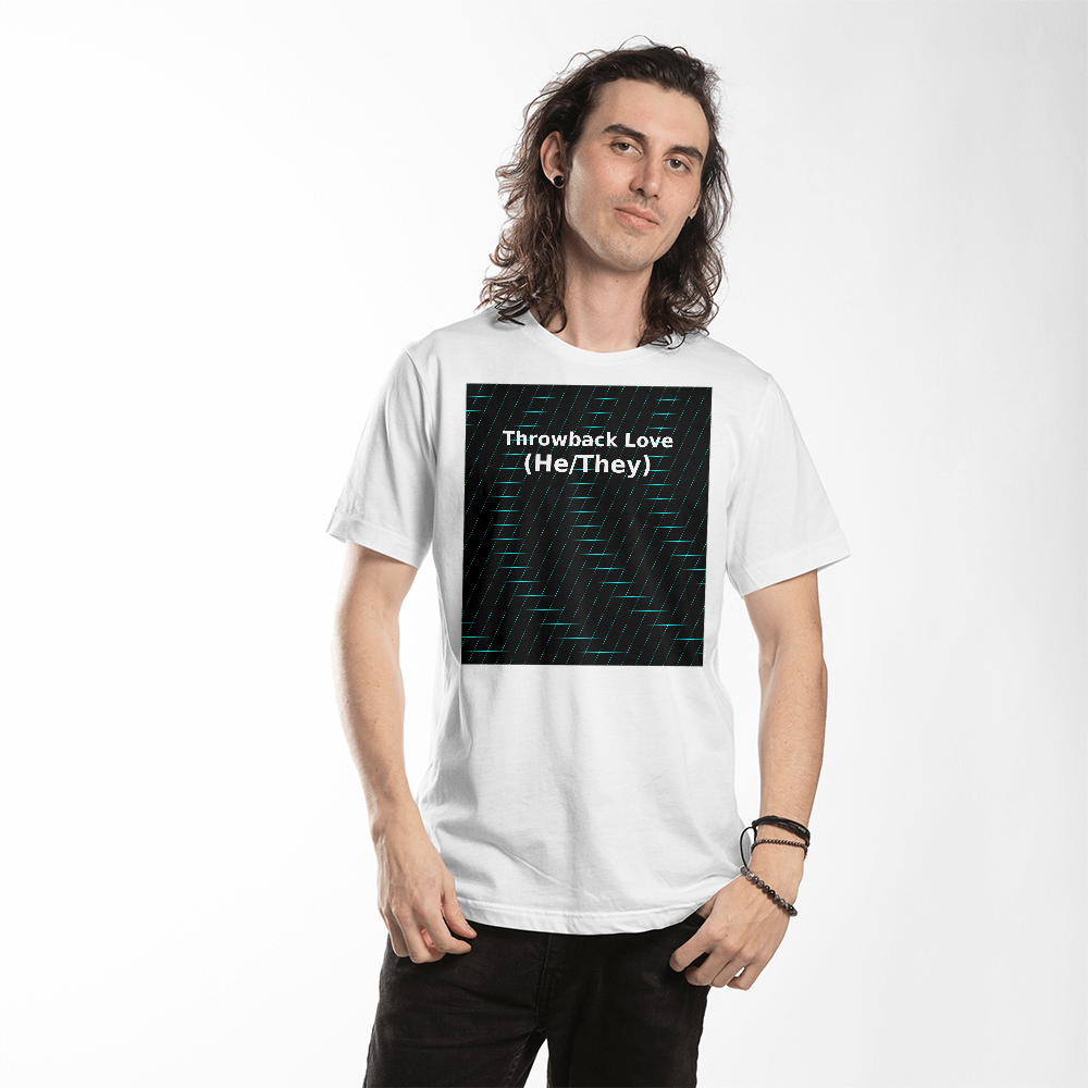 Throwback Love (He/They) Retro Grid Tee