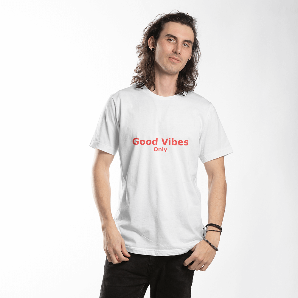 Good Vibes Only Text T-Shirt