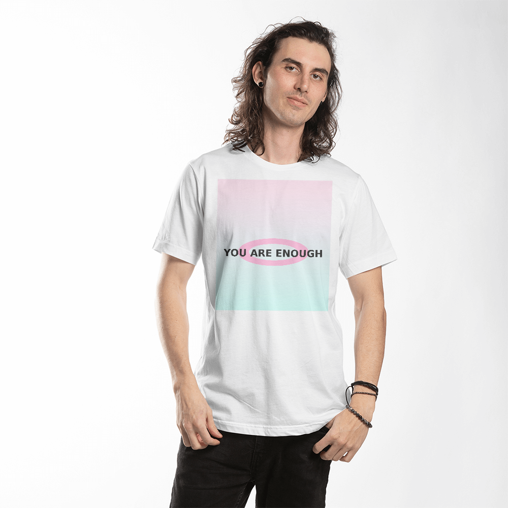 You Are Enough Pastel Gradient Tee