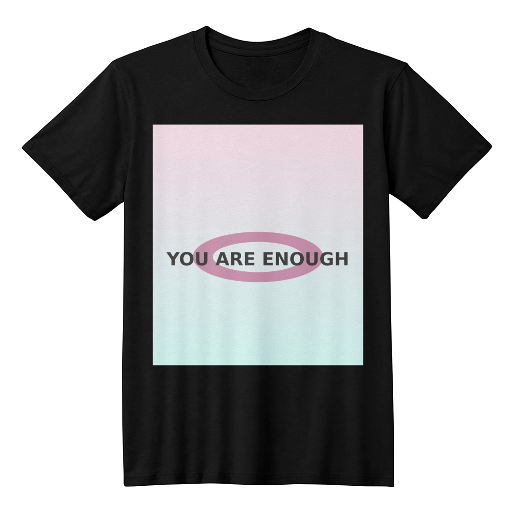You Are Enough Pastel Gradient Tee