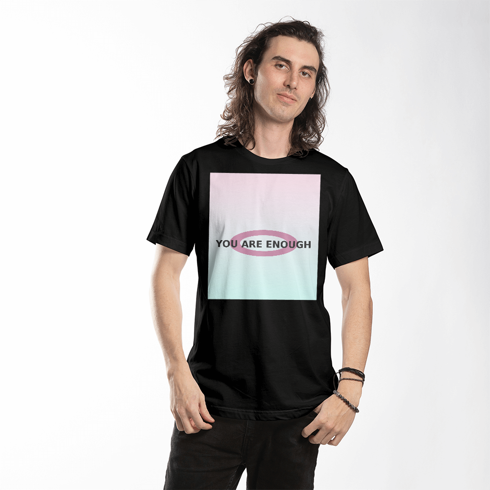 You Are Enough Pastel Gradient Tee