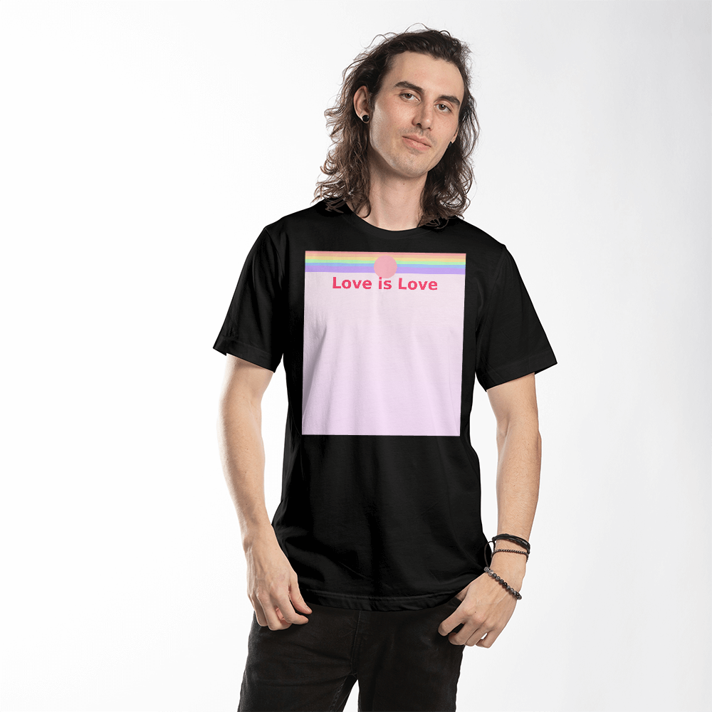 Love is Love Minimalist Pride Tee