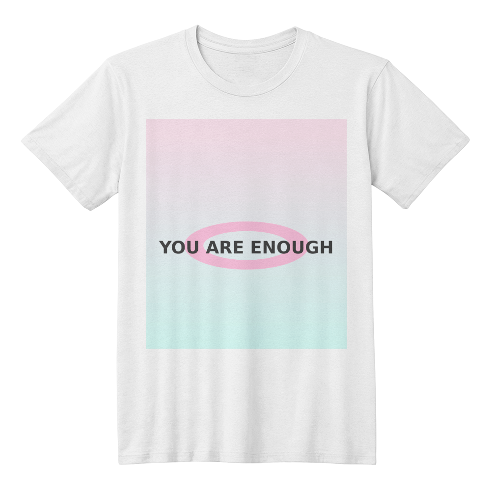 You Are Enough Pastel Gradient Tee
