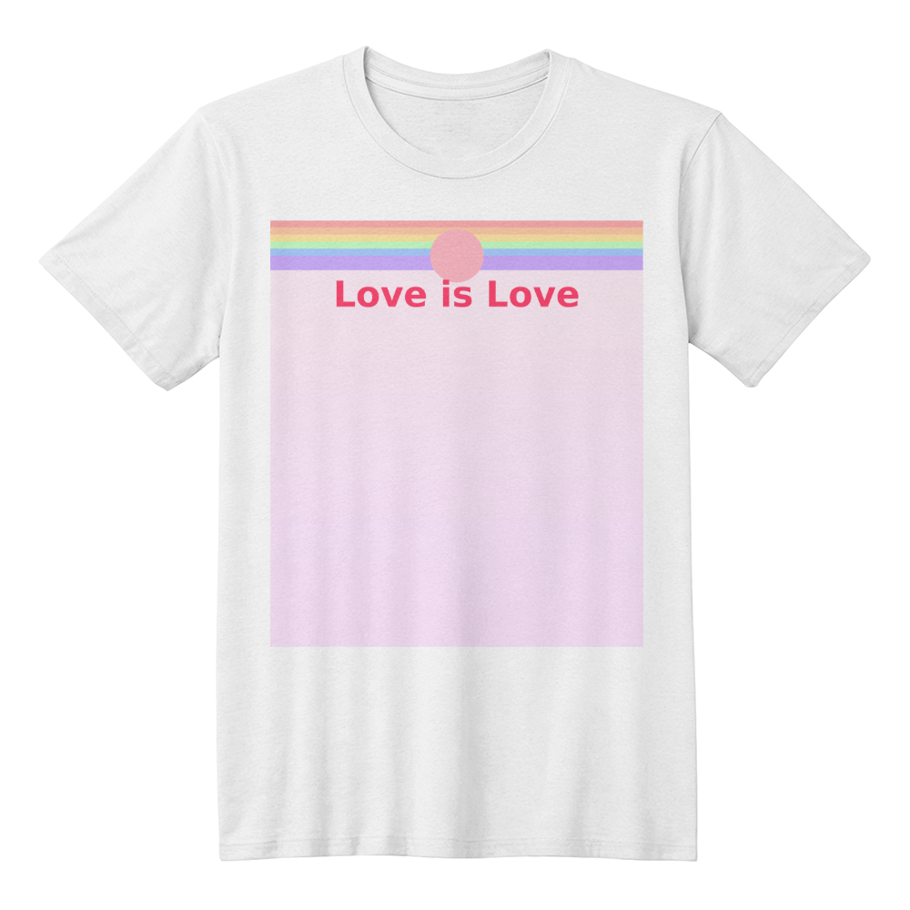 Love is Love Minimalist Pride Tee