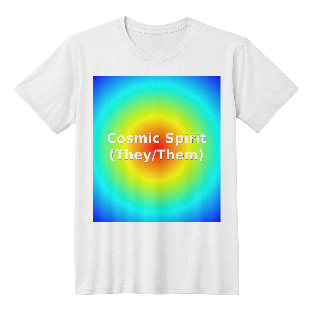 Cosmic Spirit They/Them Rainbow Tee