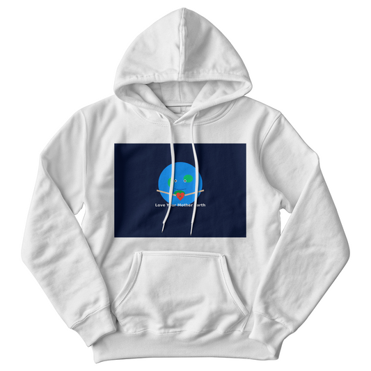 Love Your Mother Earth Hoodie – Cartoon Earth Unisex Sweatshirt