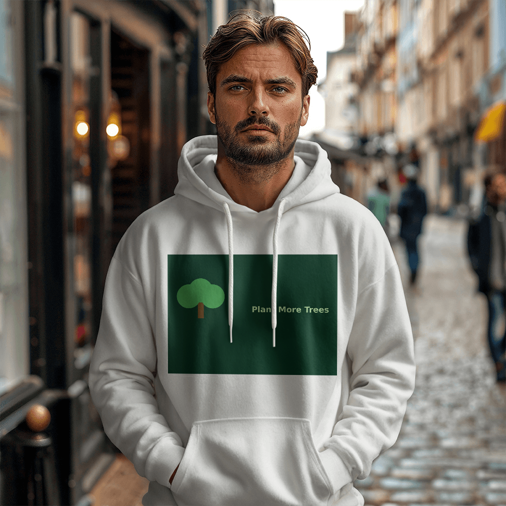 Plant More Trees Hoodie – Eco-Friendly Unisex Sweatshirt