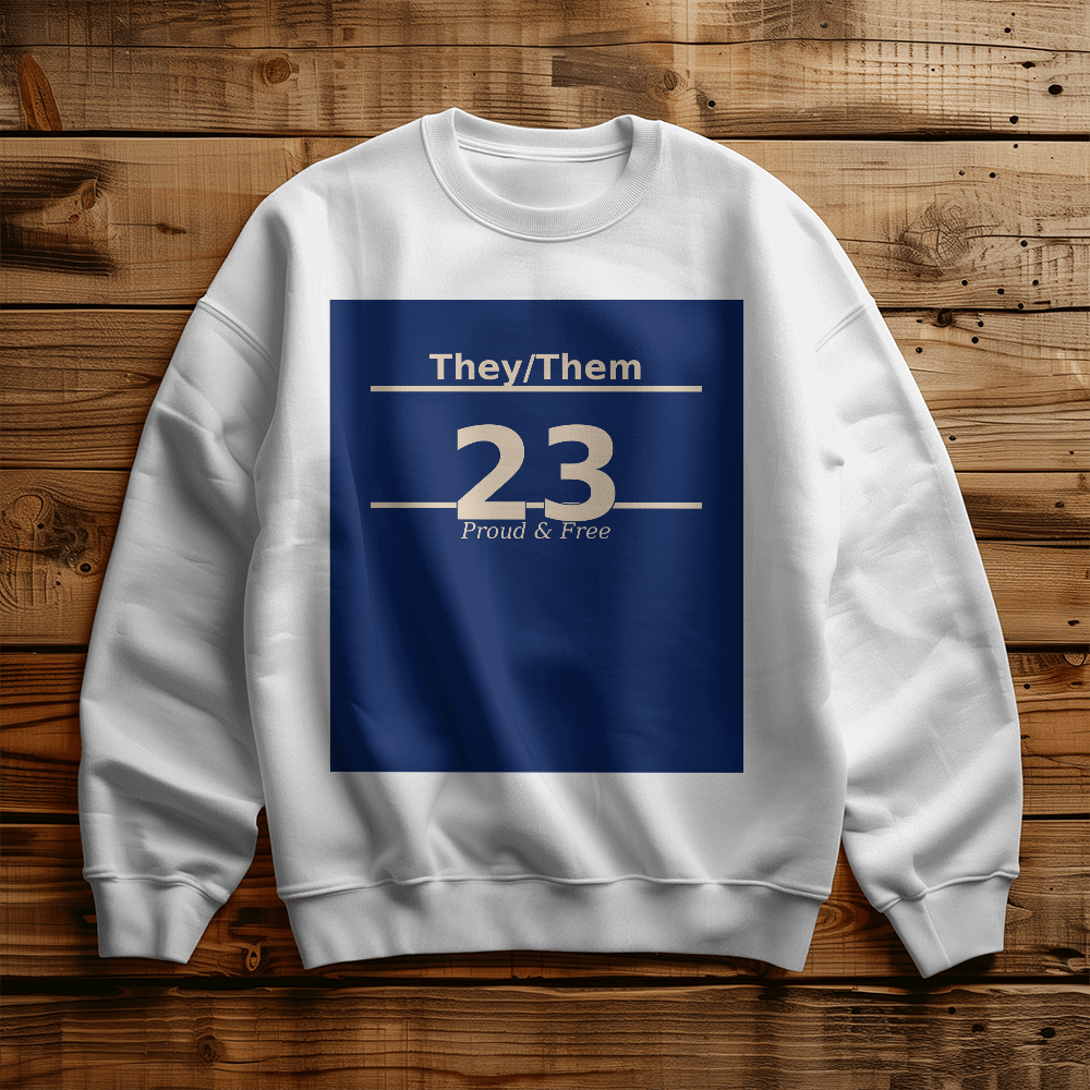 They/Them Proud & Free Vintage Crewneck