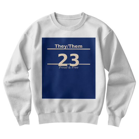 They/Them Proud & Free Vintage Crewneck