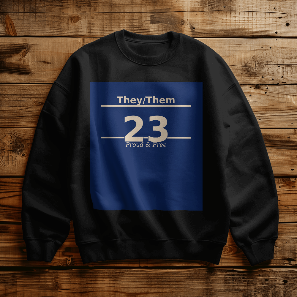 They/Them Proud & Free Vintage Crewneck