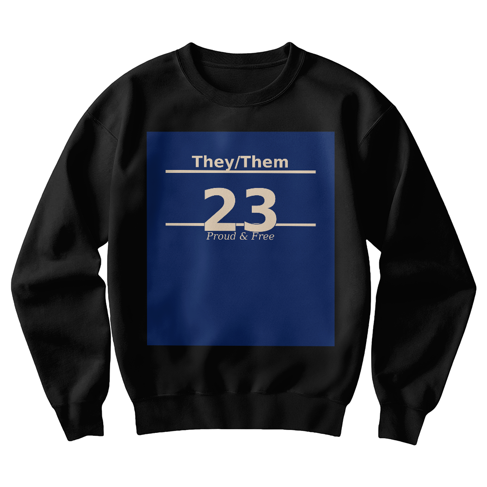 They/Them Proud & Free Vintage Crewneck