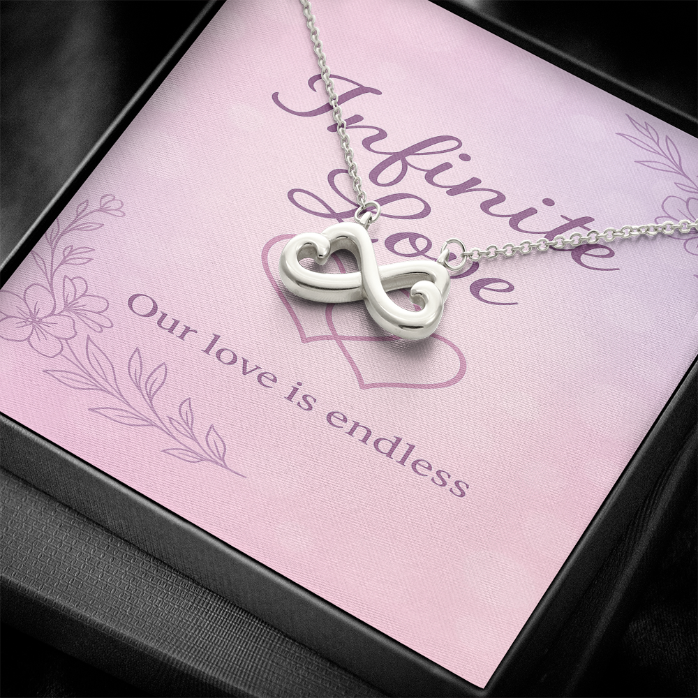 Infinite Love Interlocking Hearts Necklace
