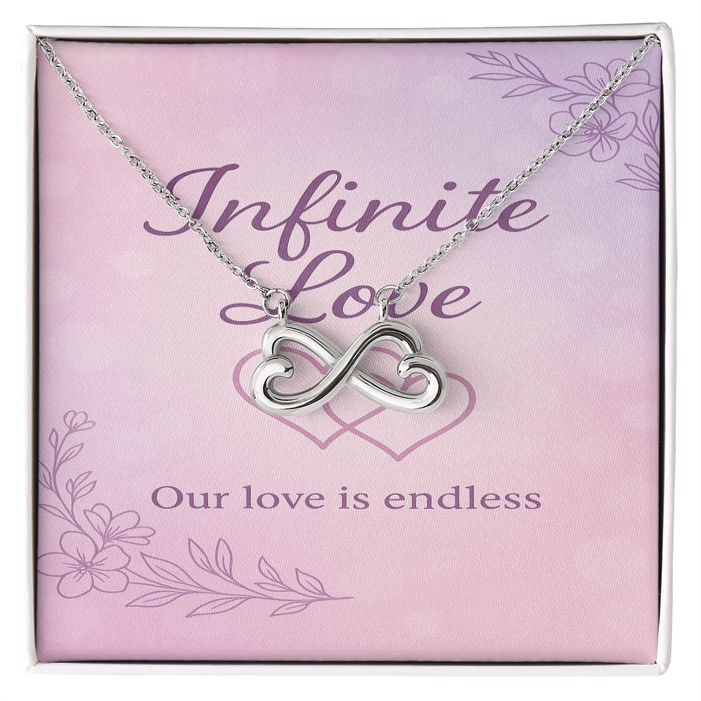 Infinite Love Interlocking Hearts Necklace