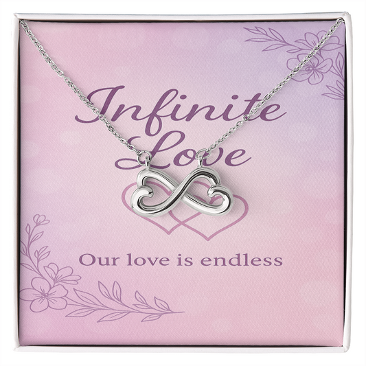 Infinite Love Interlocking Hearts Necklace