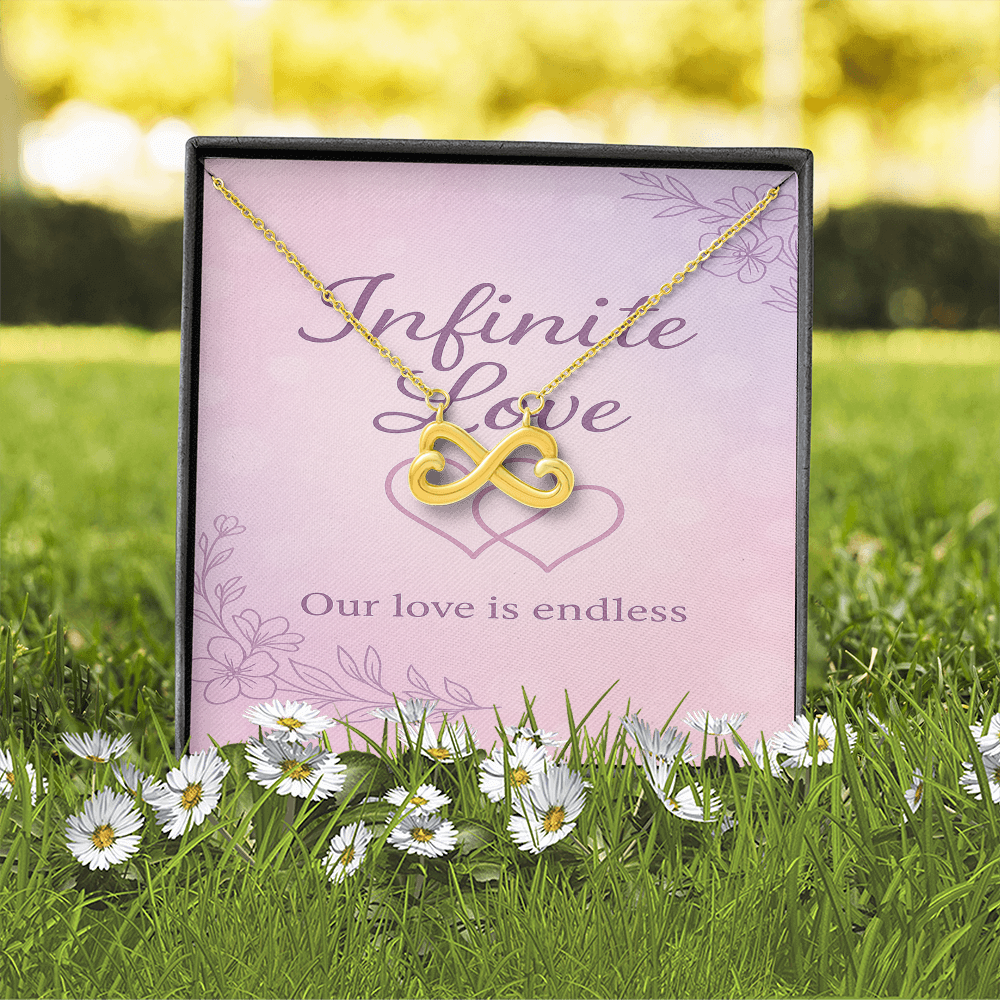 Infinite Love Interlocking Hearts Necklace