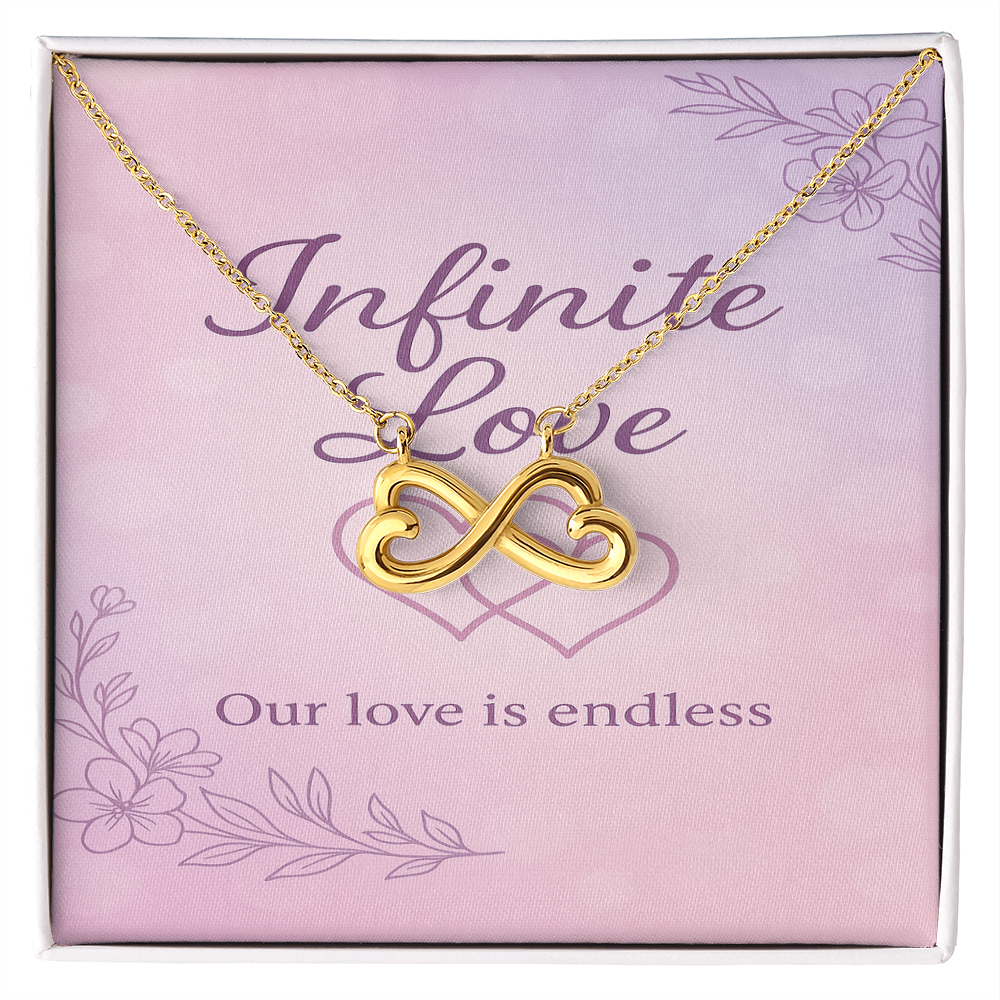 Infinite Love Interlocking Hearts Necklace