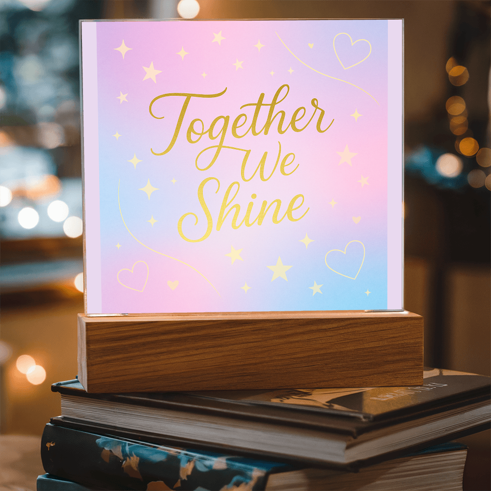 Together We Shine Square Acrylic Plaque