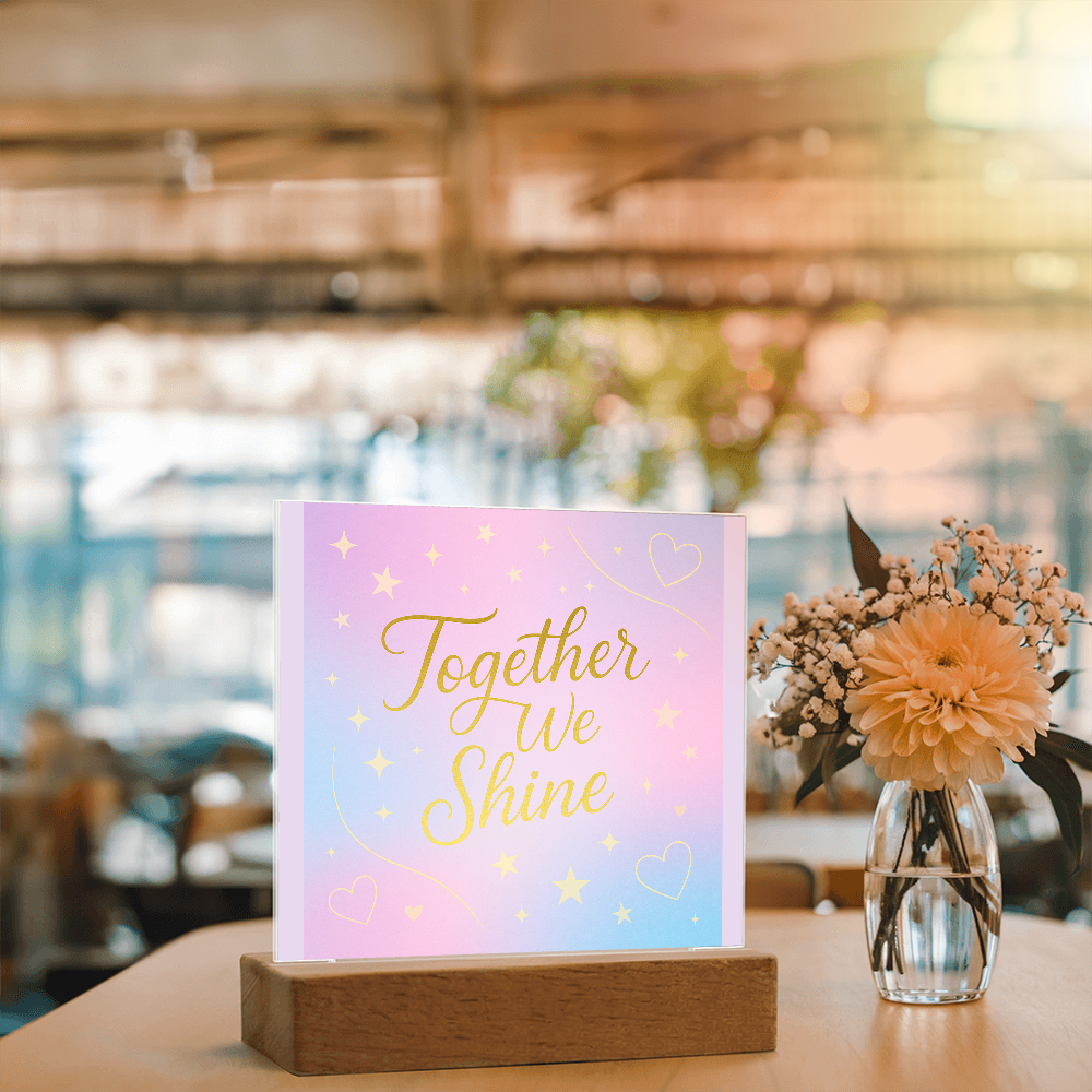 Together We Shine Square Acrylic Plaque