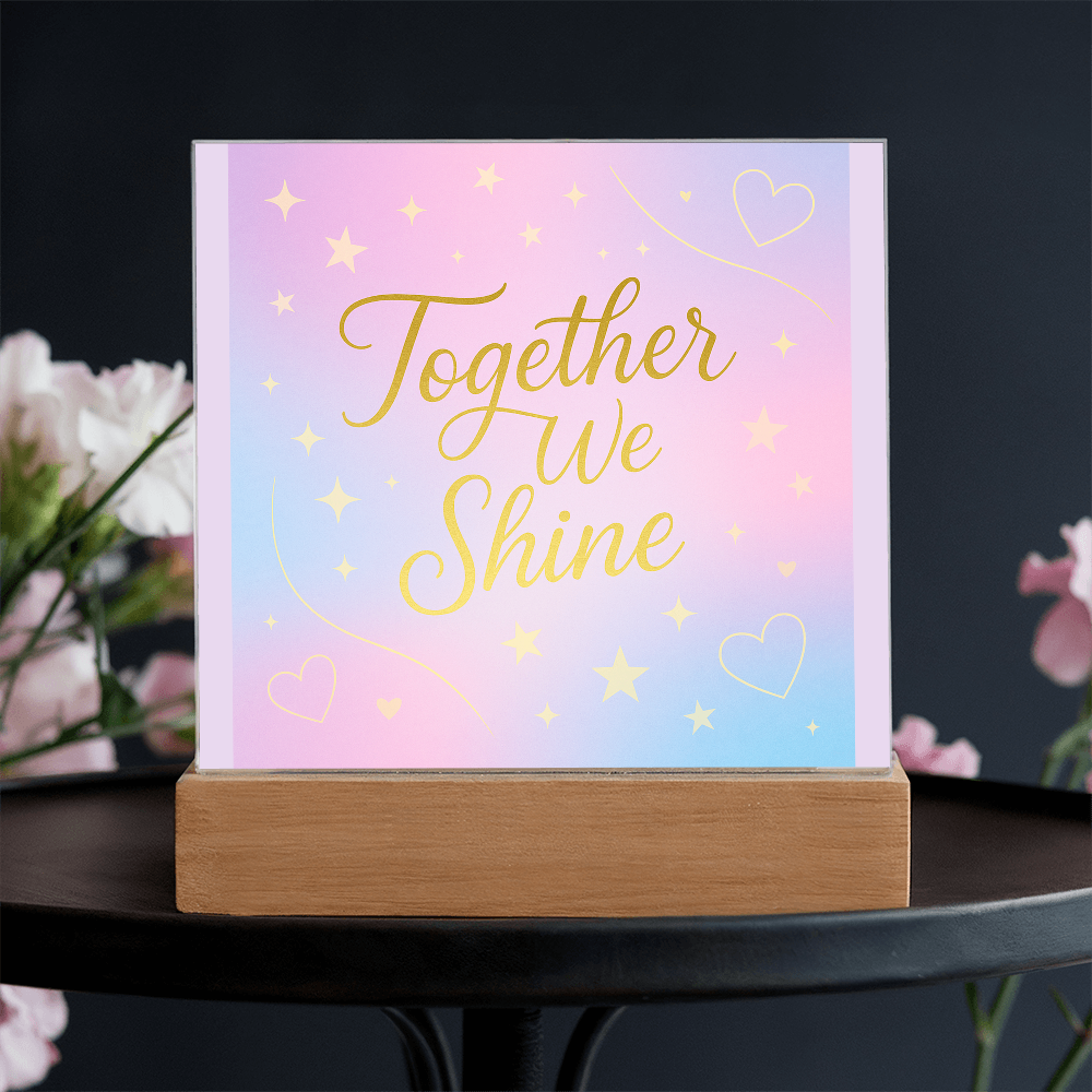 Together We Shine Square Acrylic Plaque