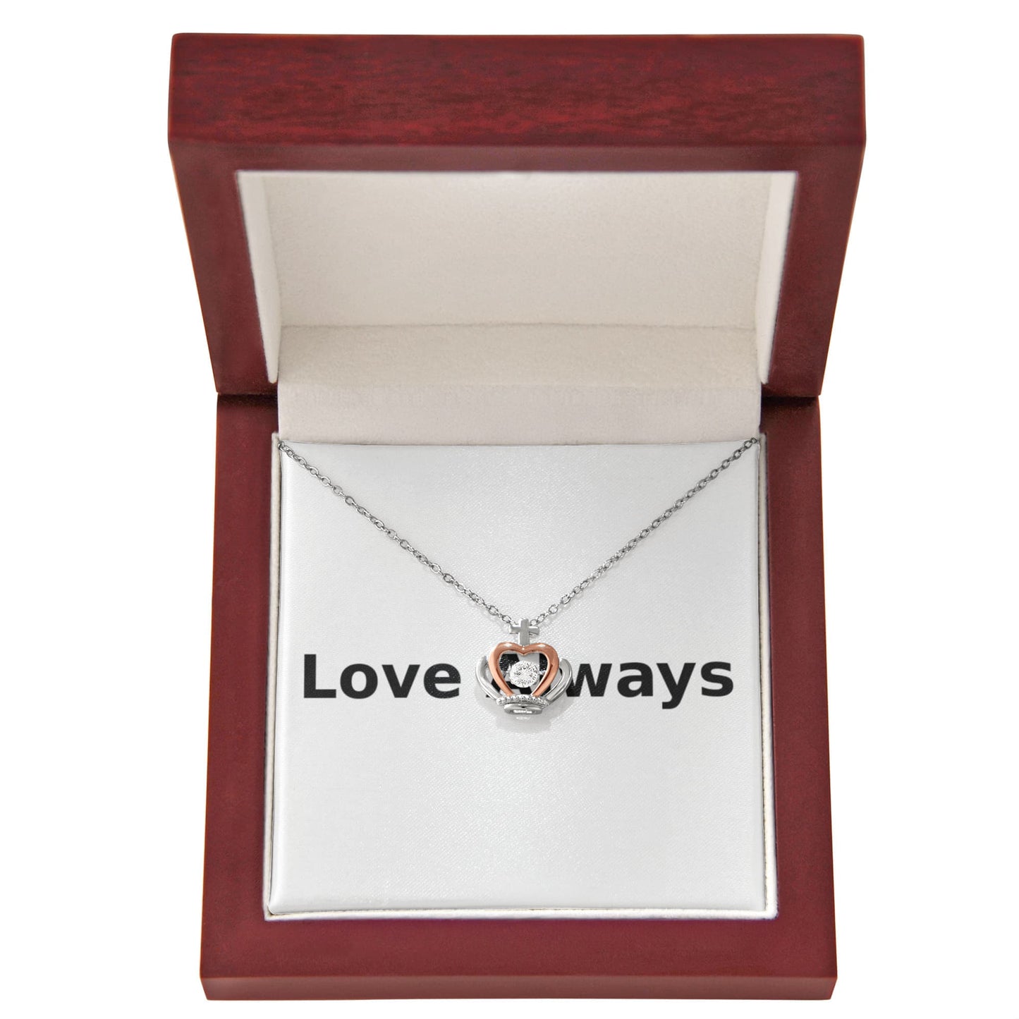 Love Always Crown Pendant Necklace