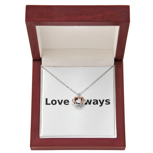 Love Always Crown Pendant Necklace